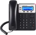 هاتف GXP1625 بخطين SIP وPoE مع محول طاقة مرفق للاستخدام المكتبي.