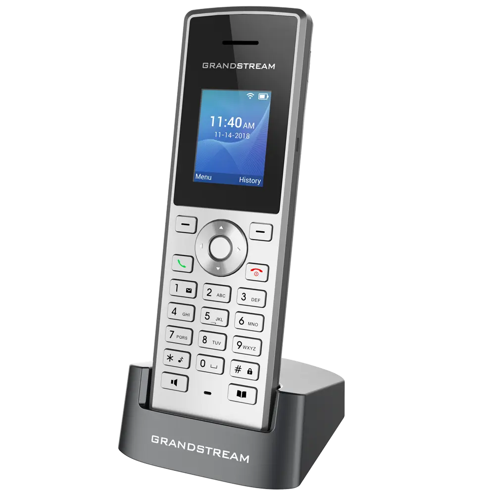 WP820 advanced cordless phone with a 2.4-inch display, dual-band Wi‑Fi and Android 7.0.