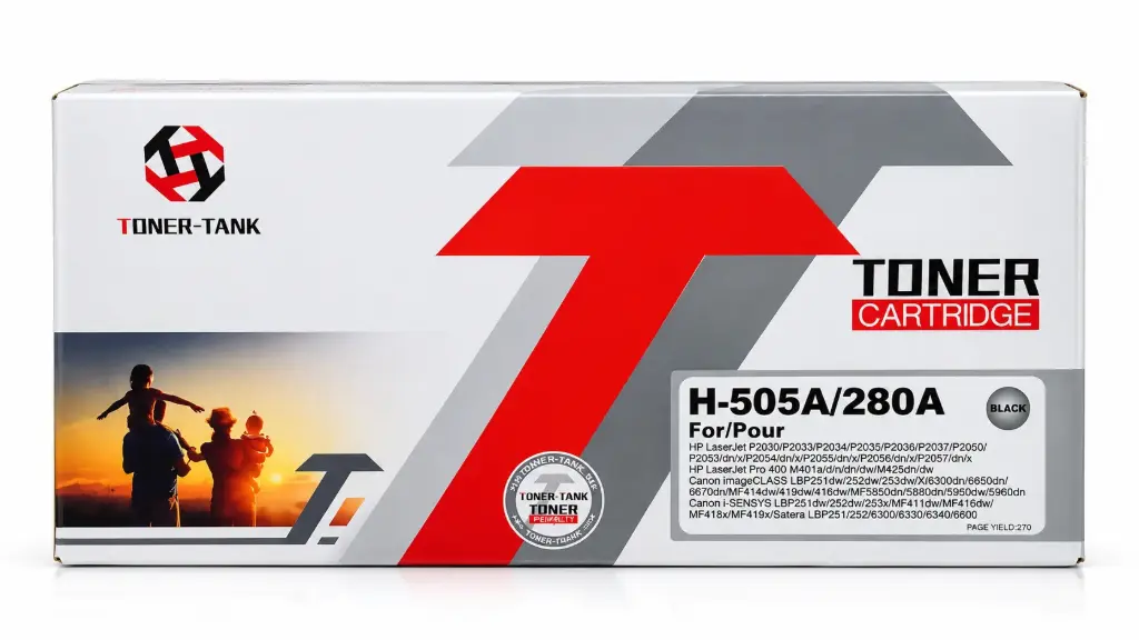 Laser Toner Cartridge Copy Original (Black, H-505A/280A tonertank)