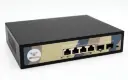 سويتش PoE غير مدار 4 منافذ PoE وسرعة 1Gbps + منفذي SFP بسرعة 1Gbps , قدرة 65 واط.