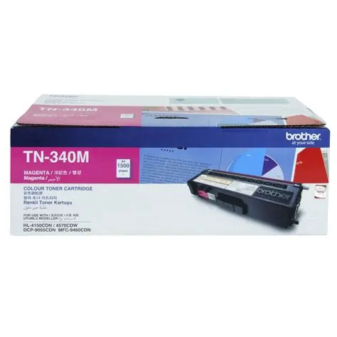 Original laser toner cartridge (red, Brother, TN-340M, HL-4150CDN)