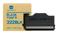 Original Laser Toner Cartridge (Black, KONICA, 322BLK, bizhub 20)