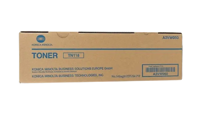خرطوشة الحبر الليزري الأصلية (أسود, KONICA, tn118, Bizhub 185) - متوافقة مع: Konica Minolta Bizhub 185, 195, 215, 235, 7719