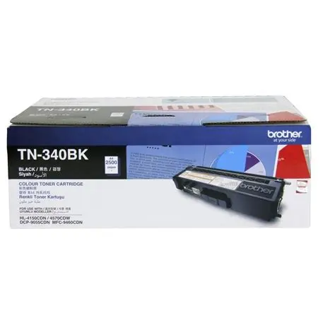 خرطوشة الحبر الليزري الأصلية (أسود, برازر, TN-340BK, HL-4150CDN)