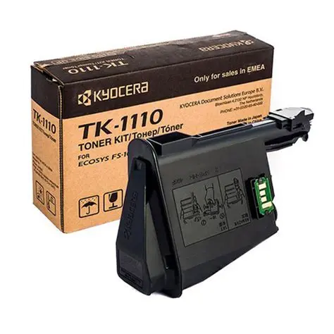 خرطوشة الحبر الليزري نسخ الأصل (أسود, أكسفورد, TK-1110, Kyocera fs-1040)