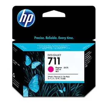 Original inkjet cartridge (red, HP, 711M, HP-T120)