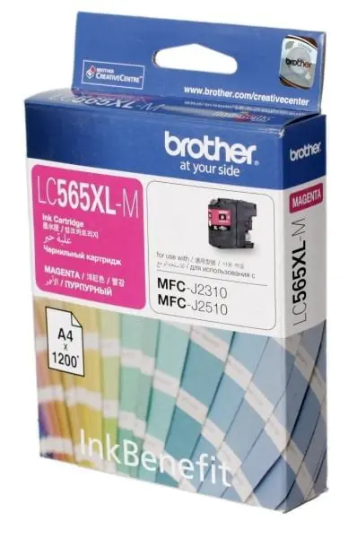 Original inkjet cartridge (red, Brother, LC565M, Brother MFC-J220)