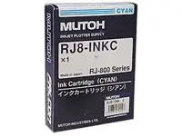 Original inkjet cartridge (blue, Mutoh, RJ8, Mutoh-RJ8)