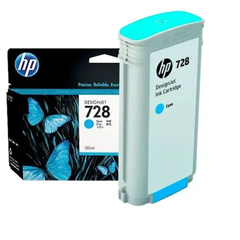 Original inkjet cartridge (blue, HP, 728, HP DesignJet T730)