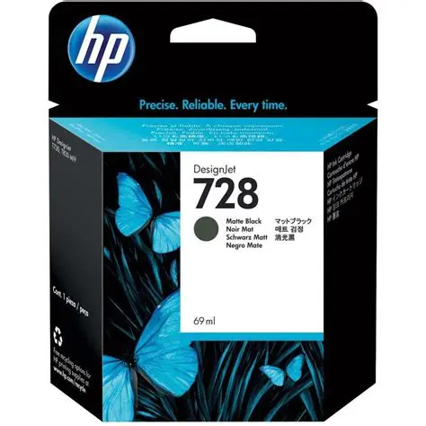 Original inkjet cartridge (black, HP, 728, HP DesignJet T830)