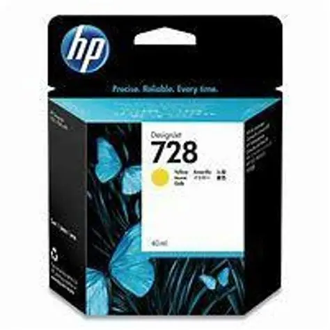 Original inkjet cartridge (yellow, HP, 728, HP DesignJet T730)