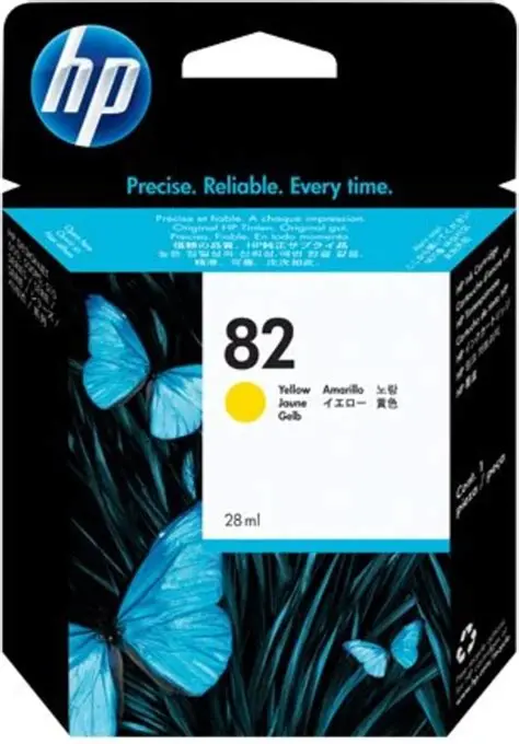 Original inkjet cartridge (yellow, HP, 82Y, HP-82Y)