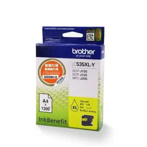 Original inkjet cartridge (yellow, Brother, LC535Y, BROTHER MFC-J5330DW)
