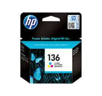 Original inkjet cartridge (color, HP, 136C, HP-136C)