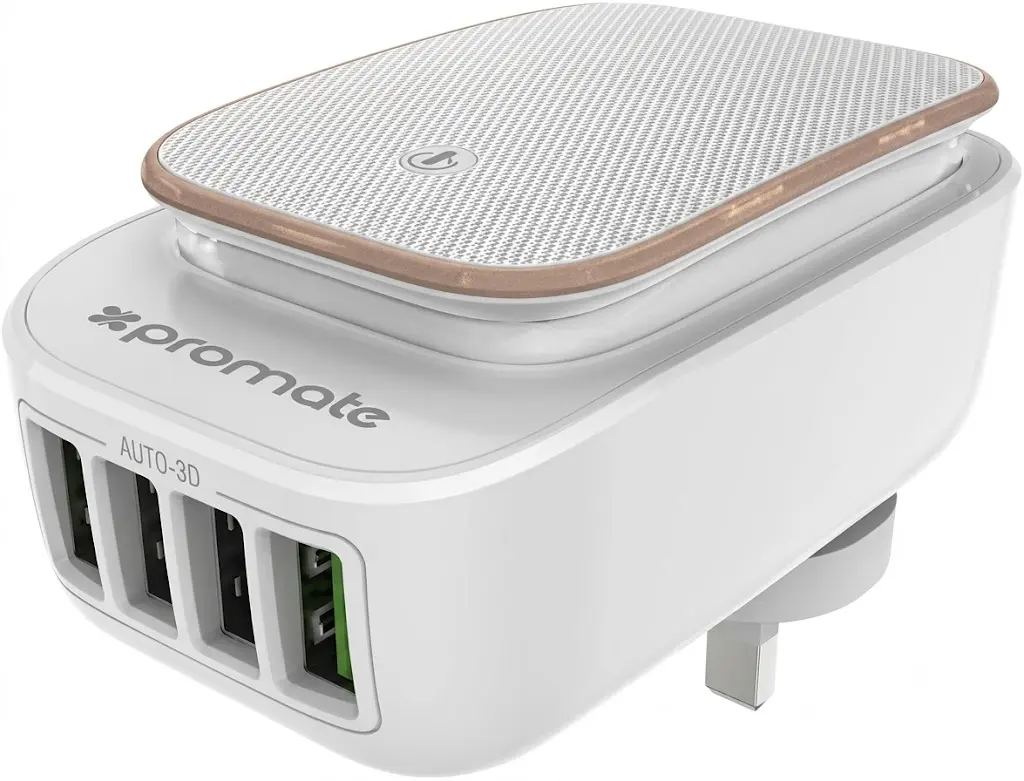 Promate Glint w USB charger with light