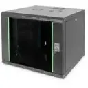 9U 19'' Wall Mounting Cabinets W=600mm D=600mm-RAL 7016 Antracit Grey.Full Glass Door