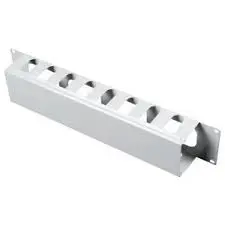 2U 19" cable management panel with cover- RAL 7016 Antracit Grey