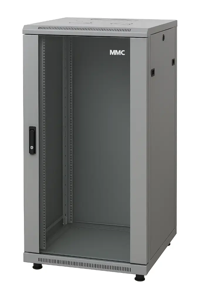 32U 19'' Free Standing Cabinets W=600mm D=600mm RAL 7016 Antracit Grey