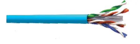 CAT6 U/UTP Network Cable, 4 Stranded Pairs, LSZH, 24AWG Copper 305m Reel, Low Smoke & Halogen Free Sheath