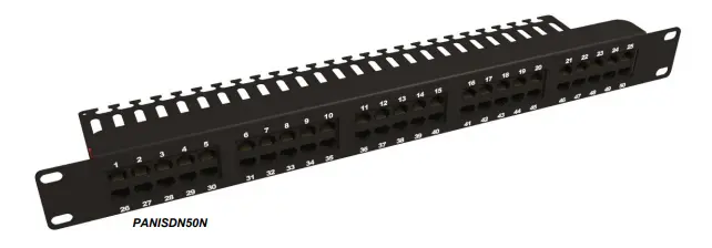 Patch Panel 50 Ports for Telephone line UTP Cat3