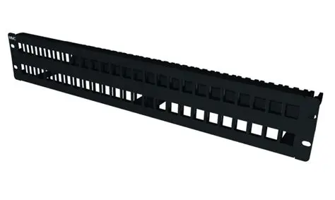 NetPanel 48-Port 2U Patch Panel – Cable Support Included