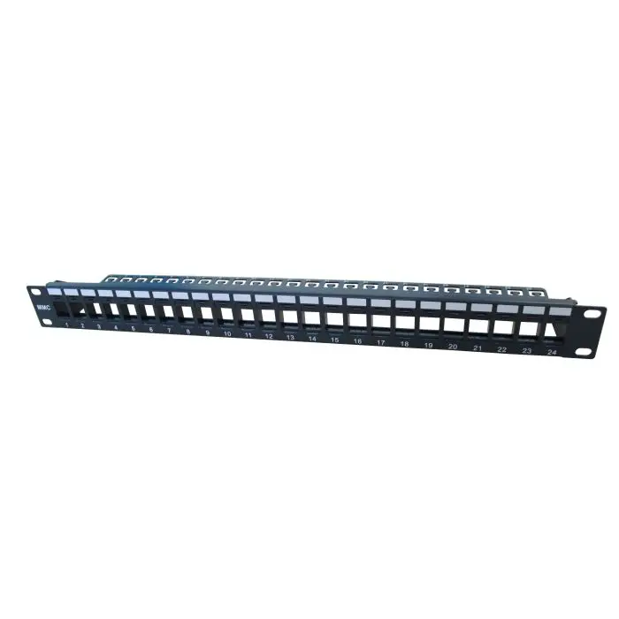 LinkPlus 24P CAT6 UTP Patch Panel – 19” 1U Metal | Tool-less