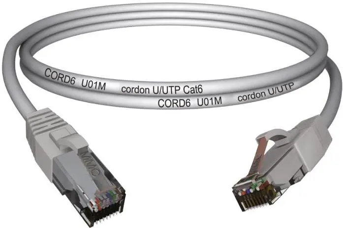 كابل شبكة LINK+ CAT6 U/UTP نحاس، PVC، برؤوس RJ45