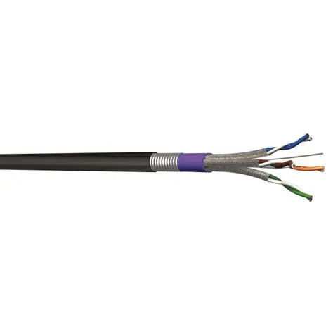 4 twisted pair cables 100 ohms U/FTP CAT6A Armored PE 500m