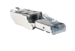 Plug Felxable Angular RJ45 CAT6A STP (For IP CAM or Access Points)Tooless