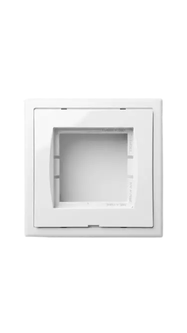 صندوق تثبيت سطحي لمخرج كهربائي 45×45، أبيض