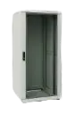 42U 19'' Free Standing Cabinets W=800mm D=1000mm RAL 7016 Antracit Grey Metal Perforated front Door, Flat Pack  Vertical Cable managment Metal Set (Left/Right).