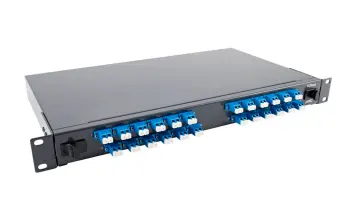 Indoor Fiber Optic Distribution Panel 24 Port 19” 1U – SC Duplex or LC Quad