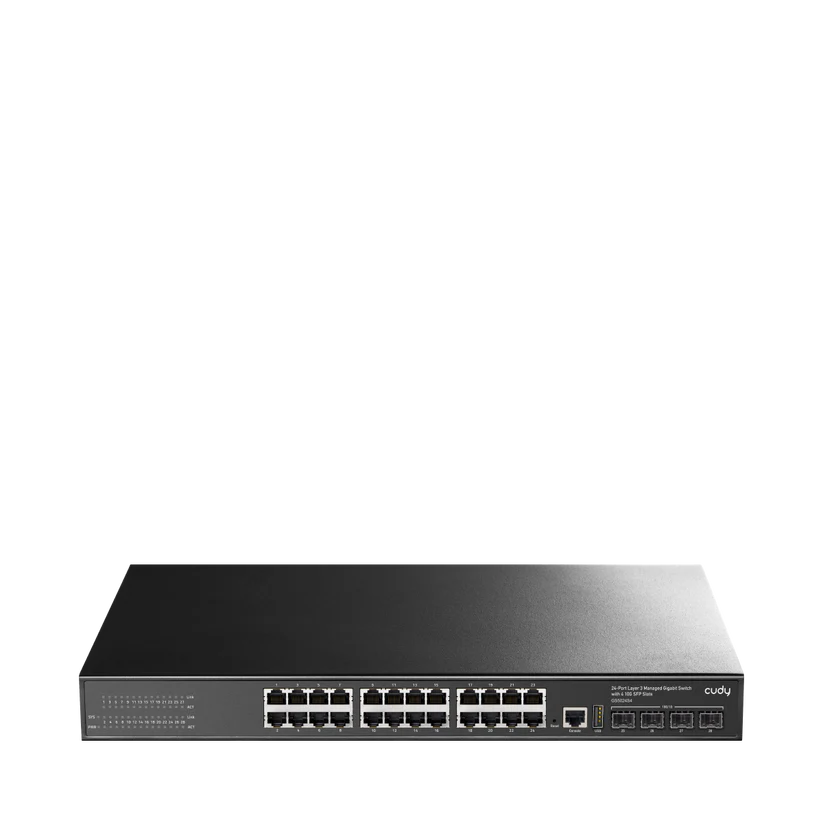 Cudy Managed Switch, 24 Ports, 1Gbps L2, 4 x 10Gbps SFP.
