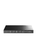 48-Port GbE L3 Fully Managed Switch with 4-10G SFP+ Slots
RAM:512 MB, Flash:32 MB, Switching Capacity: 176 Gbps,
 static routing, RIP v1/v2,OSPF, DHCP server, QoS, ACL,SNMP
HTTPS,SSH v1/v2, VLANs, Port mirroring, Support WEB, 
TELNET, CLI, SSH, SNMP, RMON management
Console Ports, Metal, Rack-mounted