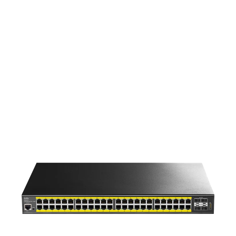 48-GbE PoE+ L2 Managed Switch with 4-10G SFP+ Slots
POE budget: 720W , Switching Capacity: 176 Gbps,
RAM:256MB, Flash:64 MB , static routing, RIP v1/v2,OSPF, VLANs,
Support WEB, TELNET, CLI, SNMP, RMON management, DHCP server, Console Ports, Metal, Rack-mounted