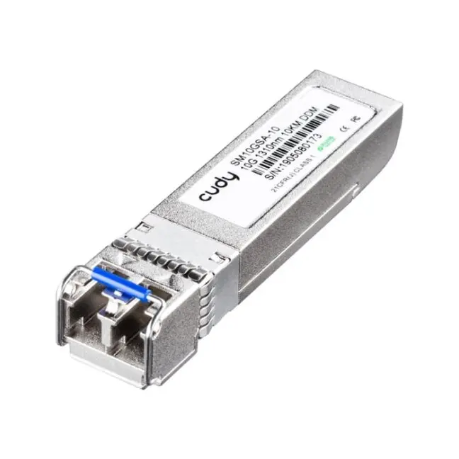 SFP+ 10 Gb/s LX SM LC connector, 10 km range, compatible with HP adapters