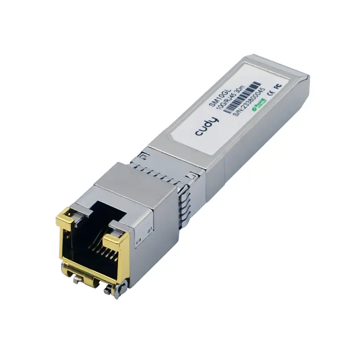 SFP+ 10 Gbps 10Gbase-T Copper RJ45 Connector Range 30m