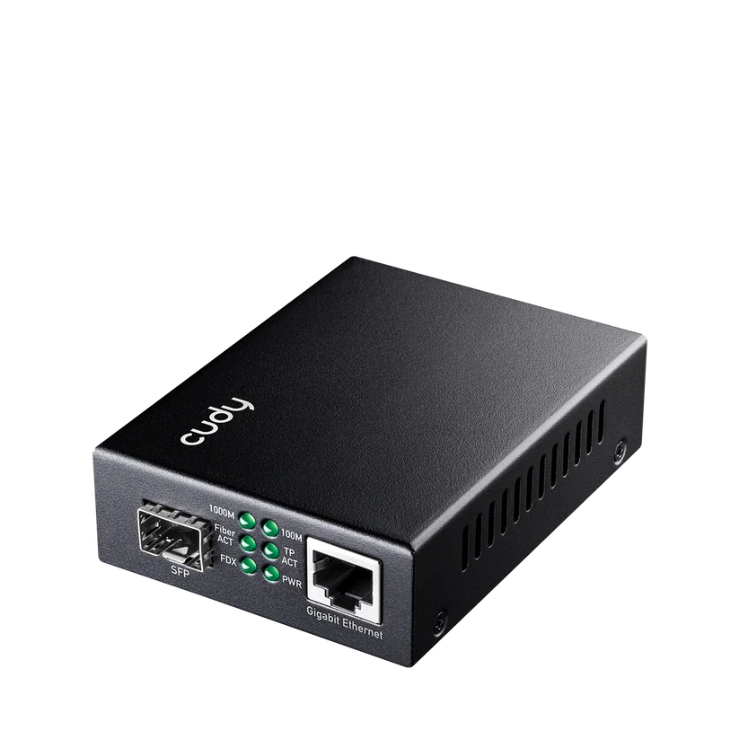 محول وسائط إيثرنت جيجابت RJ45 10/100/1000 إلى SFP 