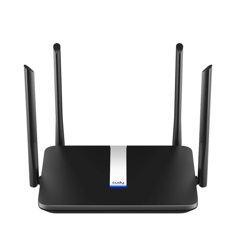 AX1800 Mesh Dual Band Wi-Fi 6 Router
 Wi-Fi Speed:1201Mbps (5GHz), 574Mbps (2.4GHz)
up to 100 Connected Devices, Coverage: 100 m²
5x 1Gbps RJ45 Ports (1x WAN, 4x LAN)
Router/AP/RE/WISP/Mesh Modes, VPN Server and Client and
 Firewall support, 4x Fixed Wi-Fi Antennas, Power:12V 1A DC