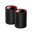 AX3000 Wi-Fi 6 Mesh 2.5G Solution,2-Pack, Coverage: 400 m²
Wi-Fi Speed:2402Mbps (5GHz),	574Mbps (2.4GHz)
up to 200 Recommended Connected Devices, 
1x 2.5 Gigabit Ethernet WAN Port 
1x 1 Gigabit Ethernet LAN Port ,Black color
 Fast Roaming,VPN Server and Client , WPA/WPA2/WPA6