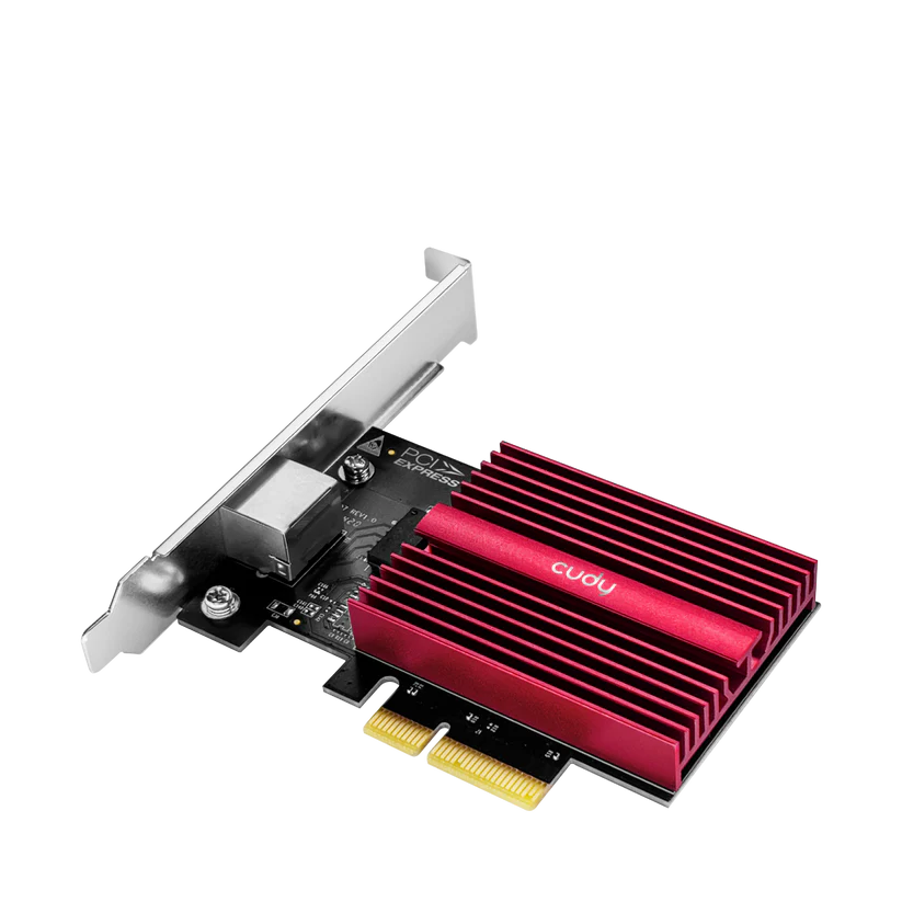 محول إيثرنت PCI-E بسرعة 10 جيجابت/ثانية للأجهزة المكتبية والسيرفرات