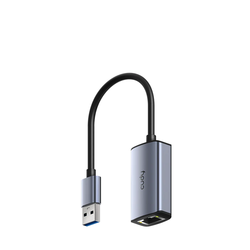 محول USB-A إلى إيثرنت جيجابت منفذ إيثرنت بسرعة 10/100/1000 ميجابت في الثانية التوصيل والتشغيل