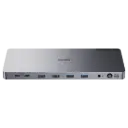 Cudy 13-in-1 Multiport Hub with 150W Power Adapter, Supports Two 4K Displays or One 5K Display