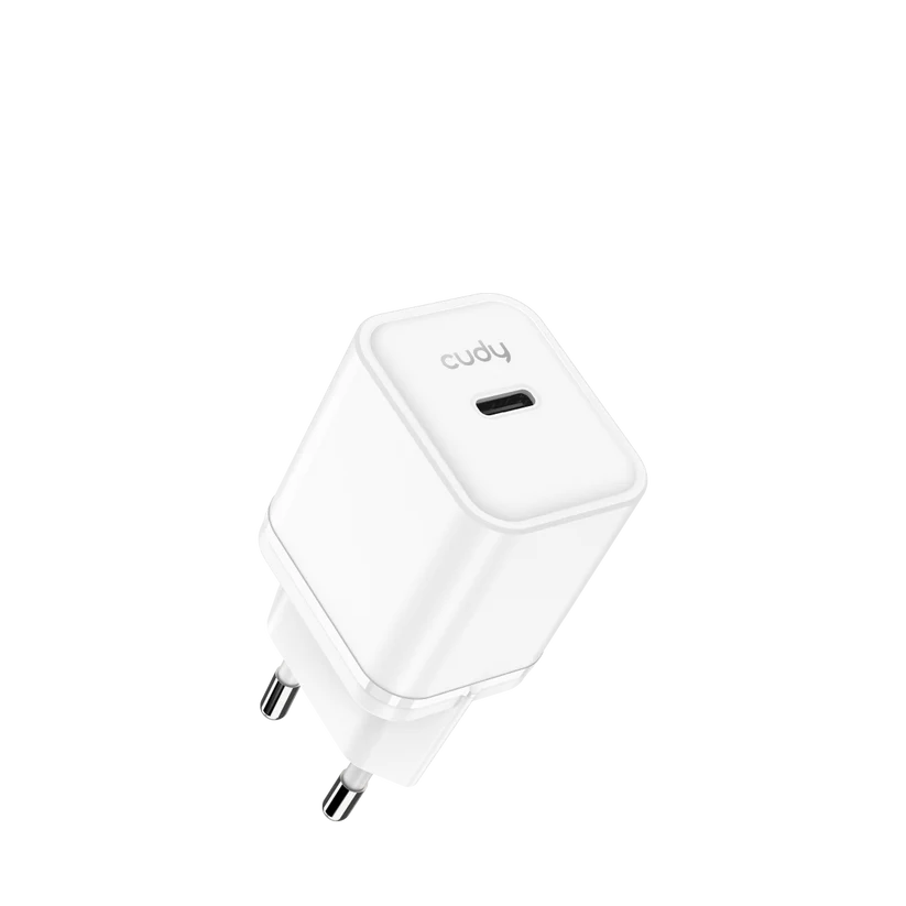 شاحن سريع USB-C بقدرة 20 واط لأجهزة iPhone و iPad وأجهزة Android