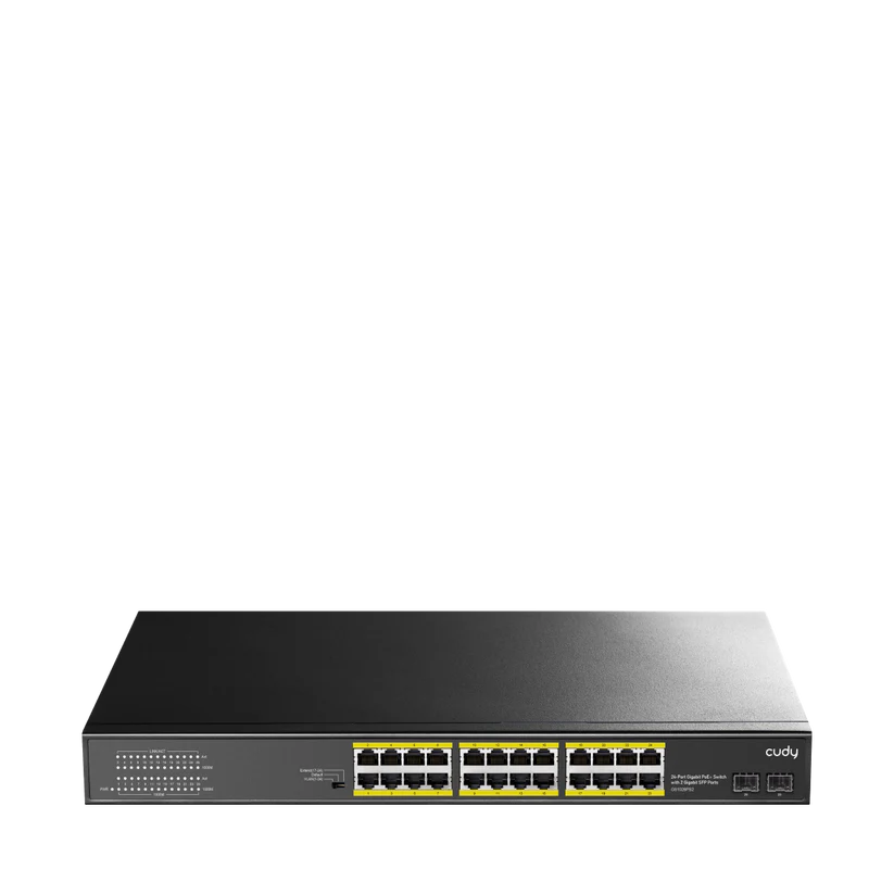 Cudy Unmanaged PoE Switch, 24 Ports, 1Gbps L2, 300W, 2 x 1Gbps SFP