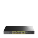 Cudy Managed PoE Switch, 24 Ports, 1Gbps L2, 300W, 4 x 1Gbps SFP