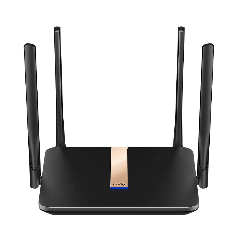 راوتر Mesh Dual Band من Cudy ، واي فاي AC1200، حتى 170m² ، 4, هوائيات(2 ثابتة + 2 قابلة للفك) , Nano SIM