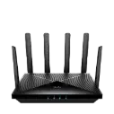 5G SA/NSA AX3000 Mesh Wi-Fi 6 Router
-  Wi-Fi Speed:2402Mbps (5GHz),574Mbps (2.4GHz)
- 3.4Gbps in DL and 550Mbps in UL (LTE-FDD)
- Share the connection up to 100 devices, Range up to 170 m
- 4x 1Gbps RJ45 Ports,(One port supports WAN/LAN )
- DRAM:256MB, Flash:128MB, SIM Slote :Dual Nano SIM
- 6xAntennas (2 Fixed, 4 Detachable) with 5dbi Gain
- Wi-Fi Security:WPA/WPA2/WPA3, QoS, DHCP server/client,
NAT,Mesh  network ,VPN Server and Client, DNS over TLS, DoS Protection,Power Input: 12V 2.5A DC
