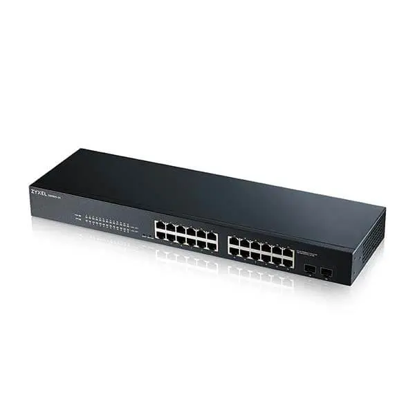 سويتش مُدار من ZyXEL, 24 منفذ وسرعة 1Gbps L2 , 2 × SFP بسرعة 1Gbps 