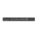 سويتش مُدار من ZyXEL, 24 منفذ وسرعة 1Gbps L2, 1 منفذ SFP بسرعة 1Gbps